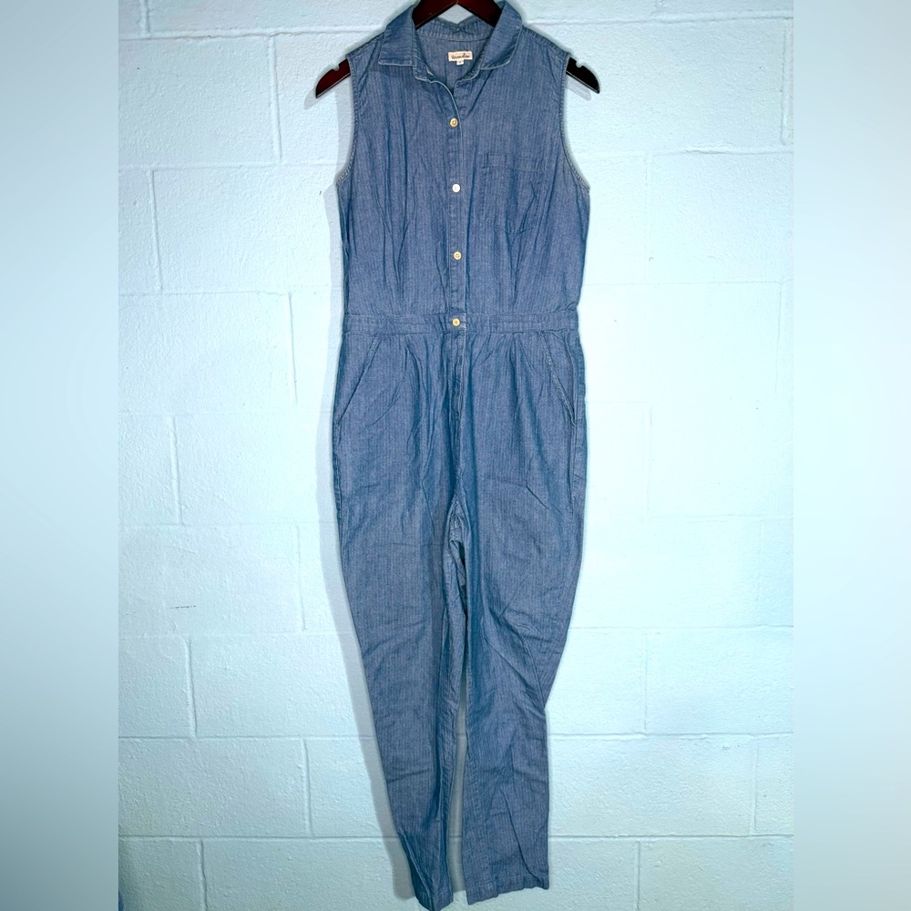 Steven Alan Cotton Denim Jumpsuit